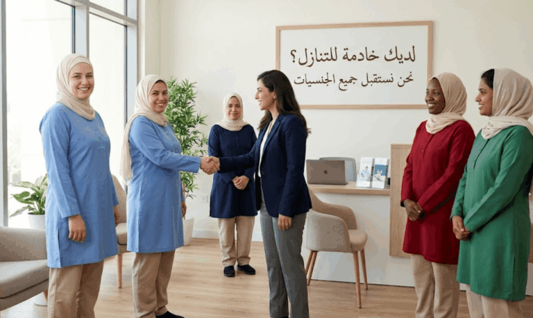نستقبل خادمات للتنازل
